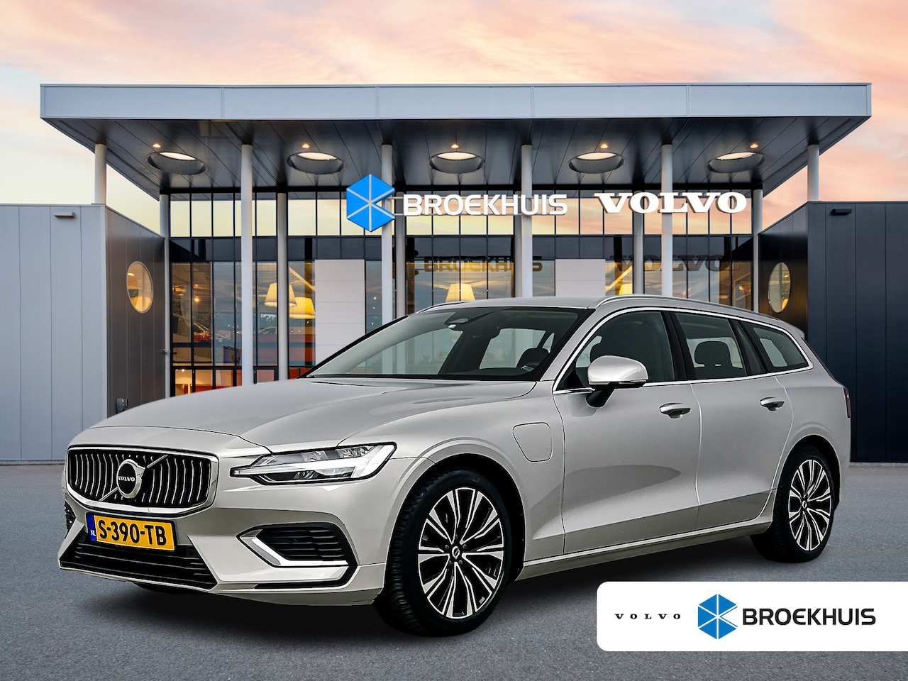 Volvo V60 - T6 Recharge Plus Bright | Google | Long Range | 18" | Leder | Elektr. verst. stoelen | Ada - AutoWereld.nl