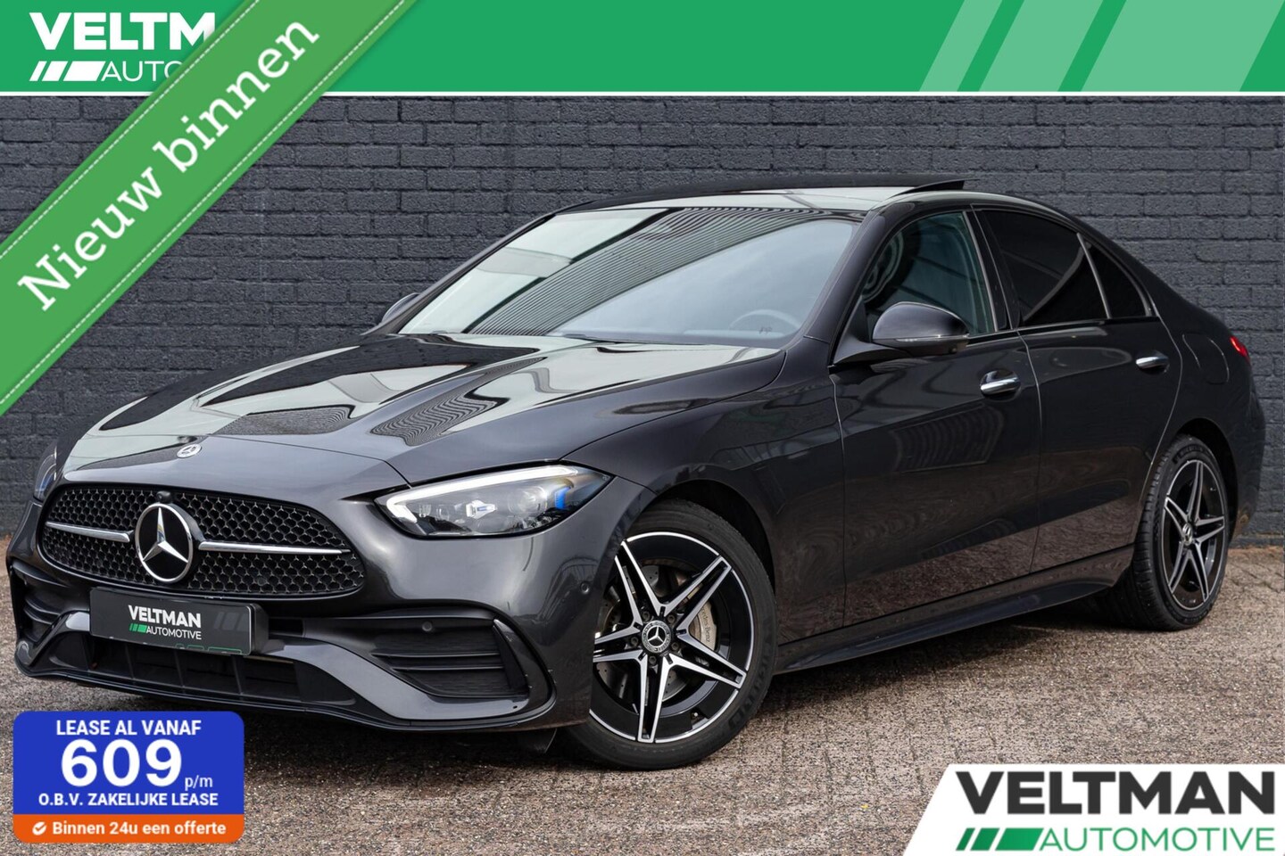 Mercedes-Benz C-klasse - 300 e AMG Line PANO MEMORY TREKHAAK DIGITAL LIGHT NIGHT HEAD UP - AutoWereld.nl