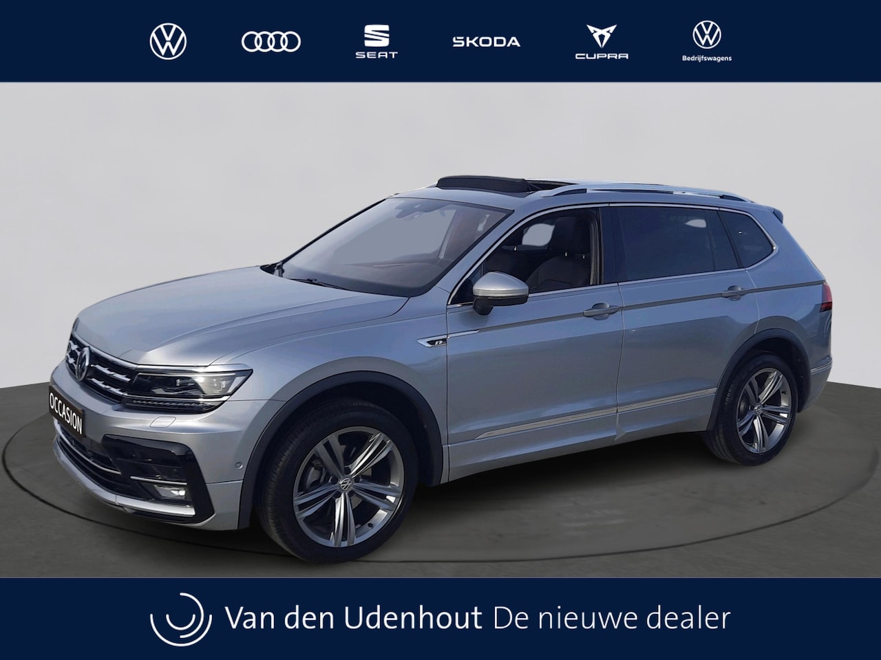 Volkswagen Tiguan Allspace - 1.5 TSI Highline Business R | Panoramadak | Trekhaak | Leer | - AutoWereld.nl