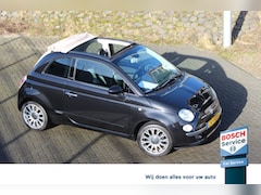 Fiat 500 C - 1.2 Rock Cabrio Leder Navi Parkdistance blue tooth airco 16 inch lm velgen