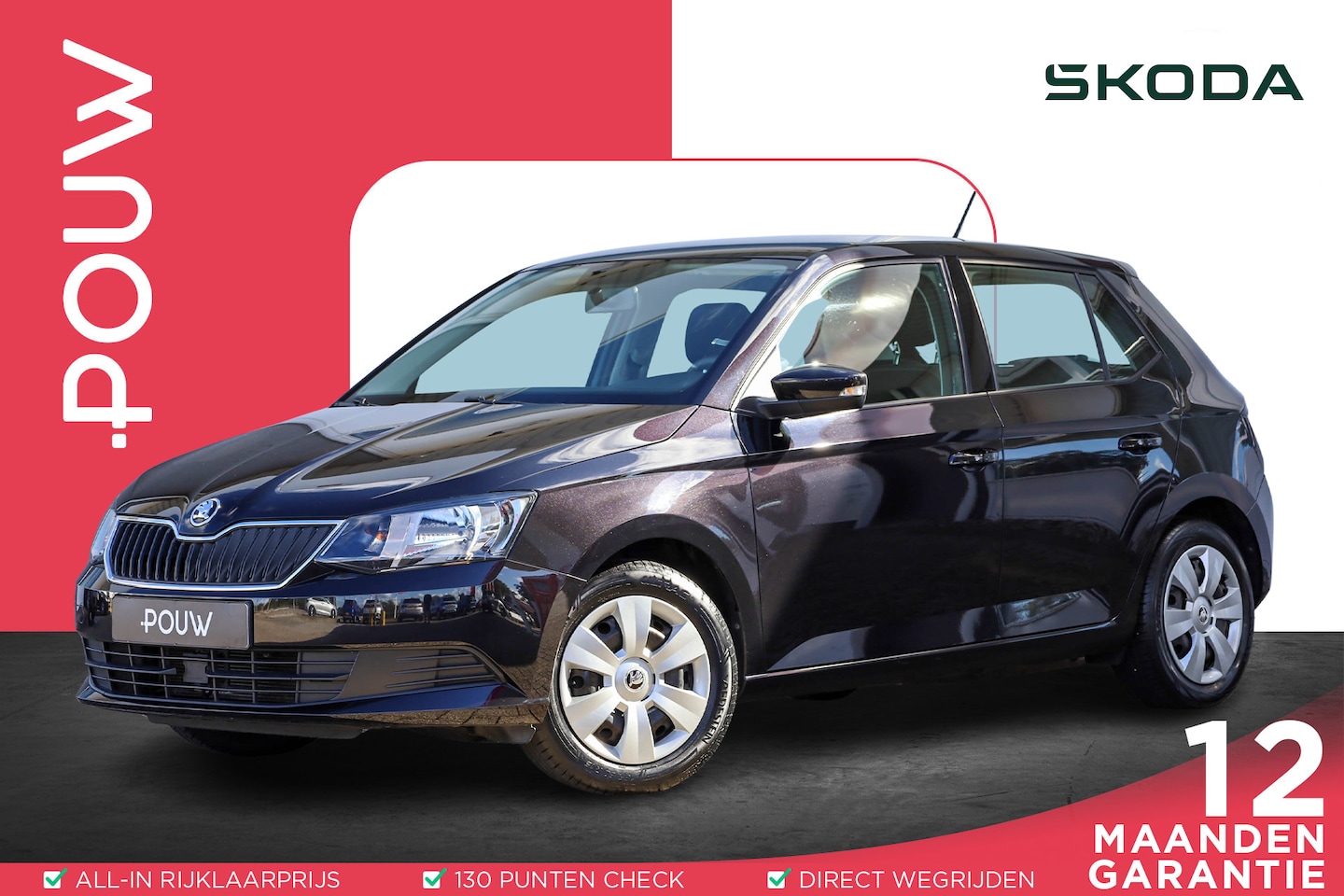 Skoda Fabia - 1.0 60pk Active | Trekhaak | Airco | Cruise Control | Stoelverwarming - AutoWereld.nl