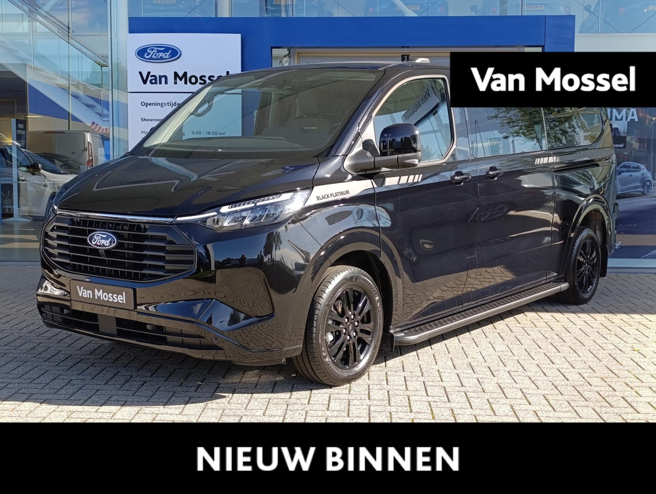 Ford Transit Custom - 320 2.5 PHEV L2H1 Black Platinum DC | Adaptieve Cruise Control | Stoel/stuur voorruitverwa - AutoWereld.nl