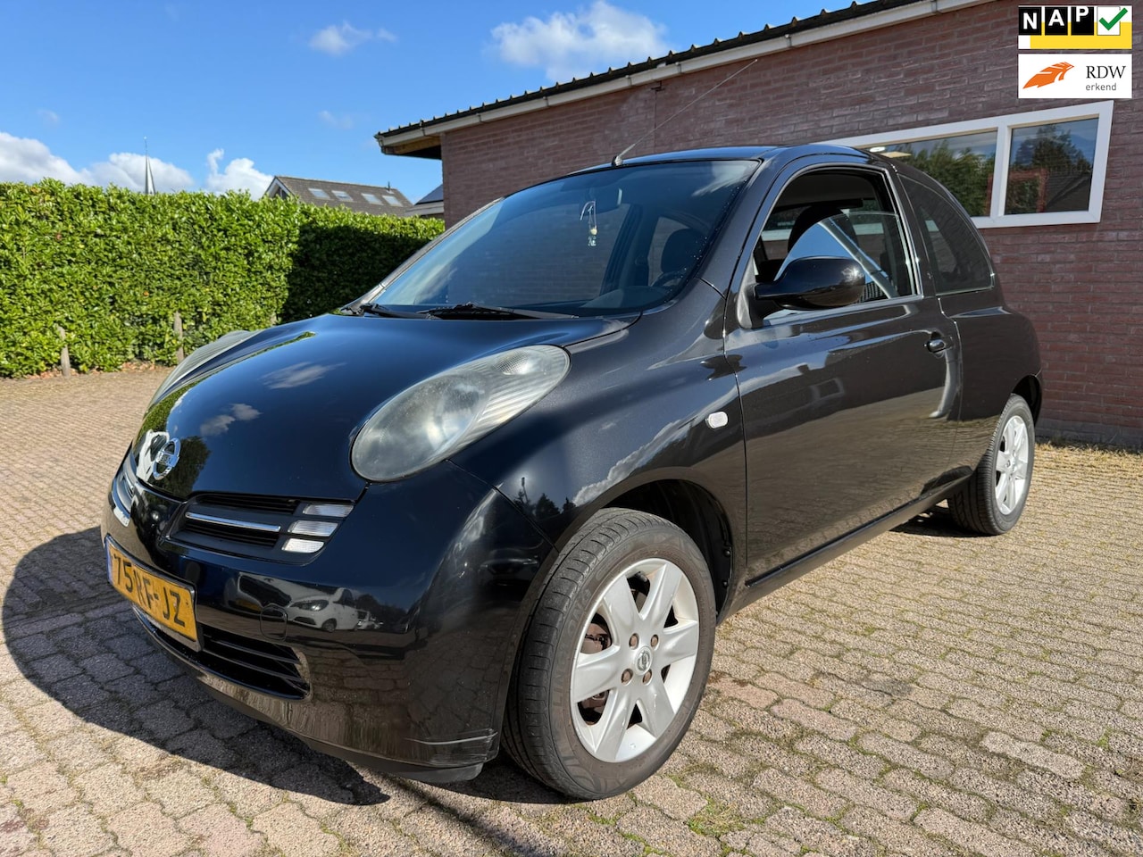 Nissan Micra - 1.2 e-Vision AUTOMAAT Airco elektrische ramen LMV cd aux usb carkit - AutoWereld.nl