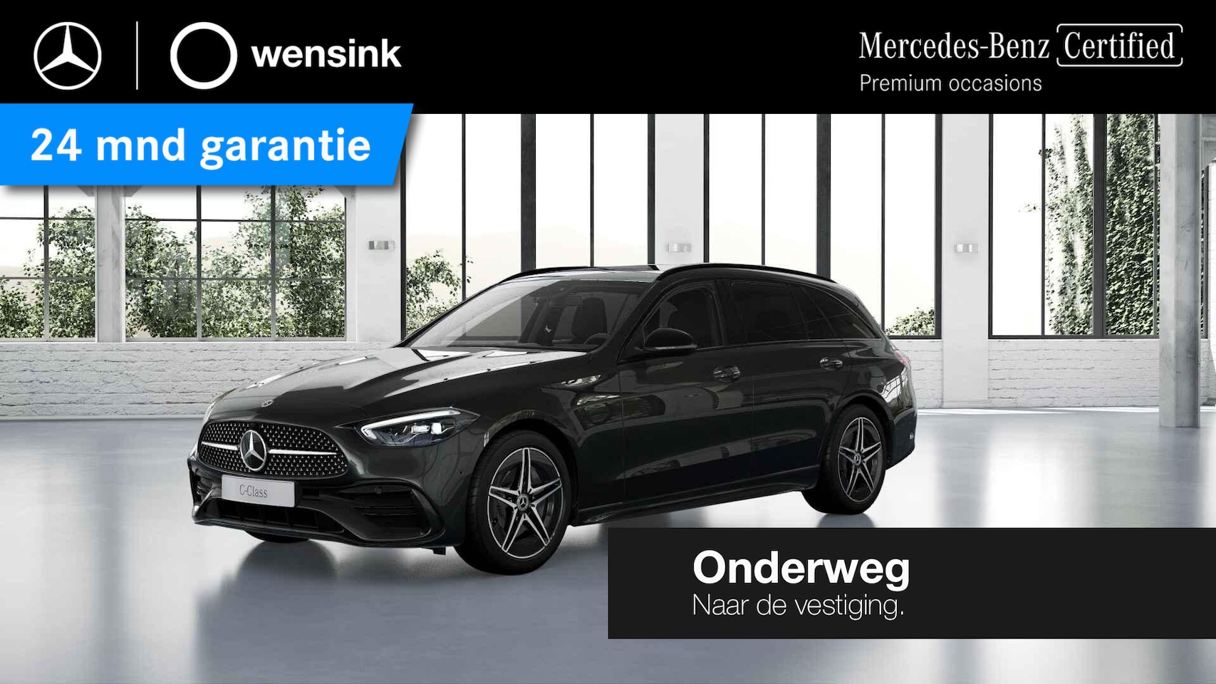 Mercedes-Benz C-klasse Estate - 300 e AMG Line | Panoramadak | Night | Sfeerverlichting |Stoelverwarming | Alarm | - AutoWereld.nl