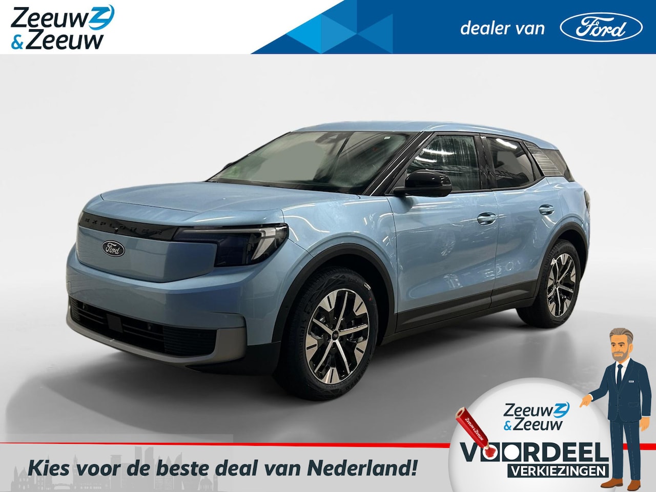 Ford Explorer - Select Extended Range RWD 77 kWh 286pk | €1.000.- korting | 0,99% rente | Tot 5.000km grat - AutoWereld.nl