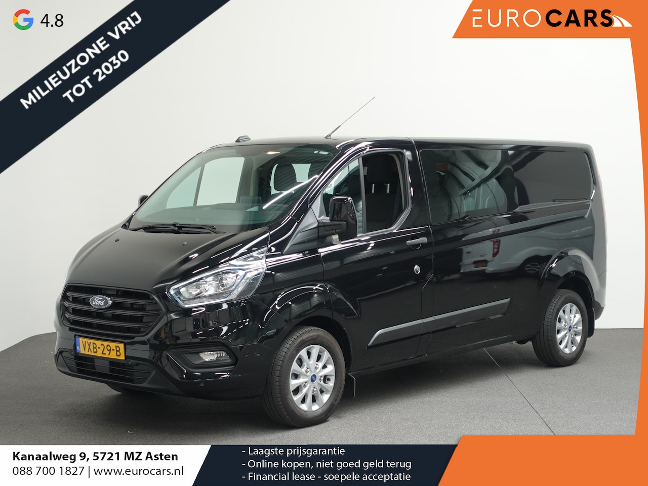 Ford Transit Custom - 300 2.0 TDCI L2H1 Trend Dubbele Cabine Automaat Airco Navi Cruise Camera Parkeersensoren - AutoWereld.nl