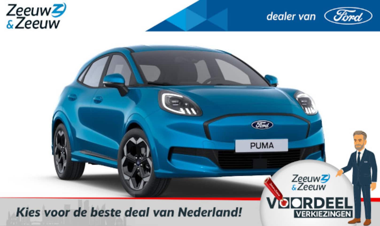 Ford Puma Gen-E - Premium 44 kWh 168pk automaat | €3.000.- korting | 0,99% | Nieuw te bestellen - AutoWereld.nl