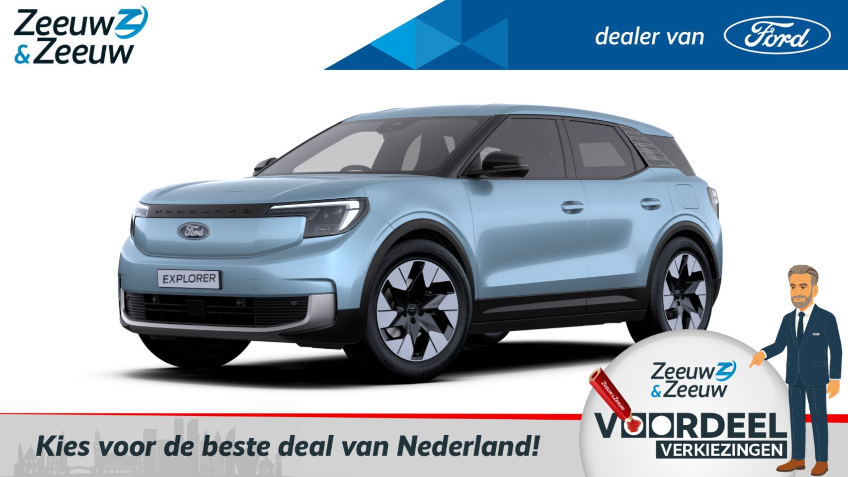 Ford Explorer - Premium Standard Range RWD 52 kWh | Nieuw te bestellen | Prijs inclusief Ford Voordeel | F - AutoWereld.nl