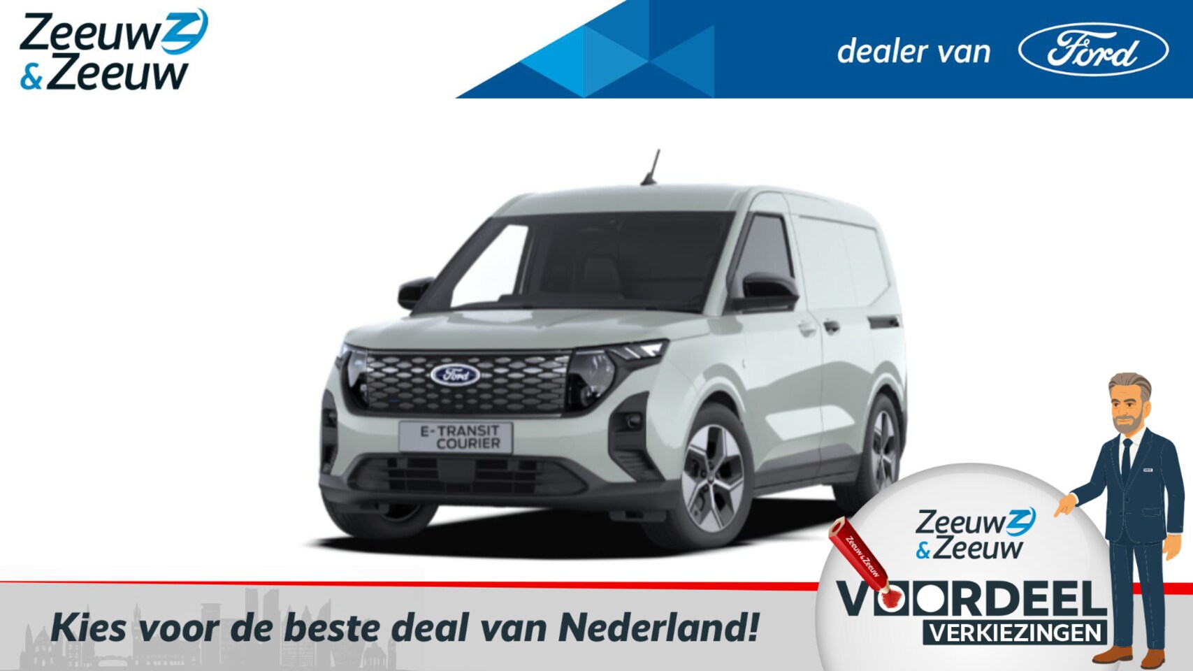 Ford E-Transit Cour. - Limited 44 kWh | Nieuw te bestellen | Prijs is exclusief BTW | Automaat | Tijdelijk Financ - AutoWereld.nl