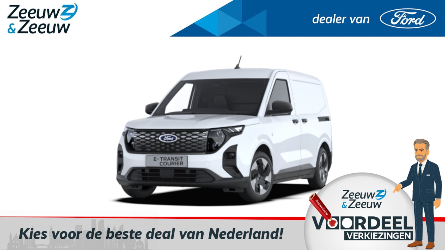 Ford E-Transit Cour. - Trend 44 kWh | Nieuw te bestellen | Prijs is exclusief BTW | Automaat | Tijdelijk Financie - AutoWereld.nl