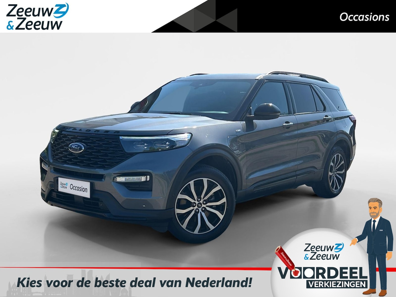 Ford Explorer - 3.0 V6 EcoBoost PHEV ST-Line | Trekhaak | Zeer nette Auto | Panorama dak | Winter Pack | D - AutoWereld.nl