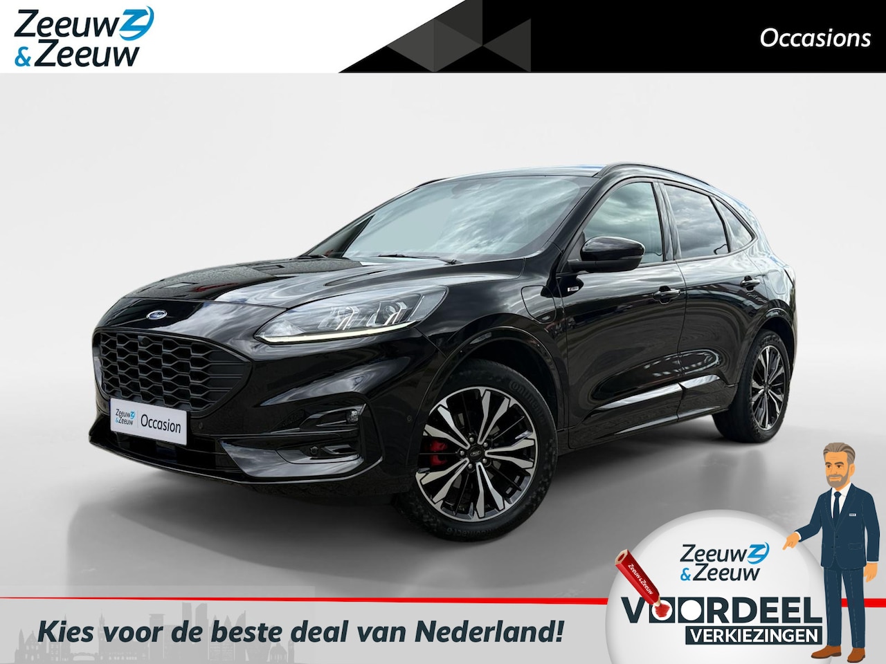 Ford Kuga - 2.5 PHEV ST-Line | Driver Assistance Pack | Winterpack | Elek. Trekhaak | Navigatie | Appl - AutoWereld.nl