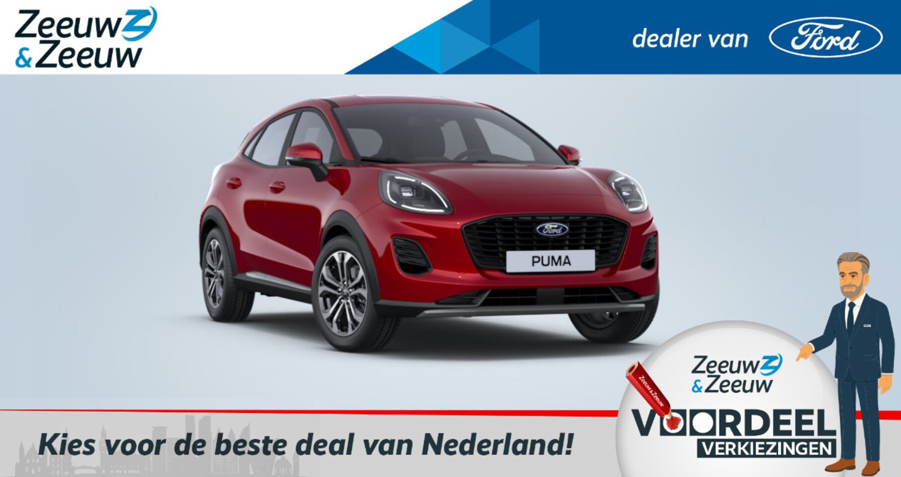 Ford Puma - 1.0 EcoBoost Hybrid Titanium | 17" Lichtmetaal | Apple Carplay&Andorid Auto | Climate Cont - AutoWereld.nl
