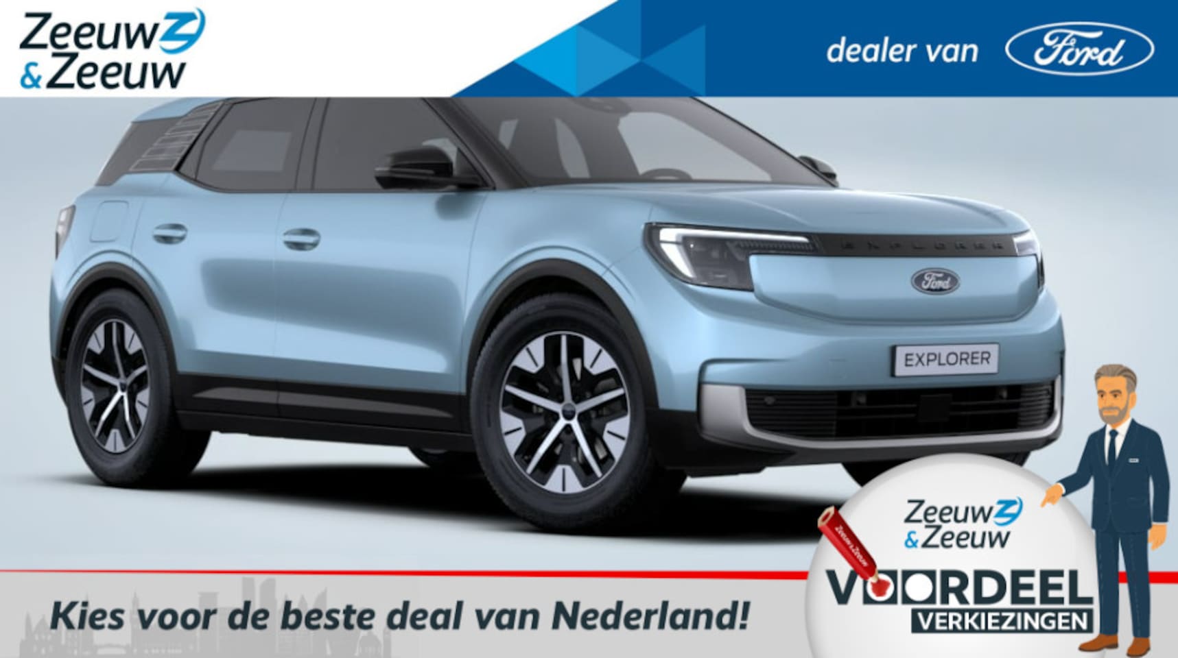 Ford Explorer - Select Extended Range RWD 77 kWh | € 1000 Ford Voordeel | Nieuw te bestellen | - AutoWereld.nl