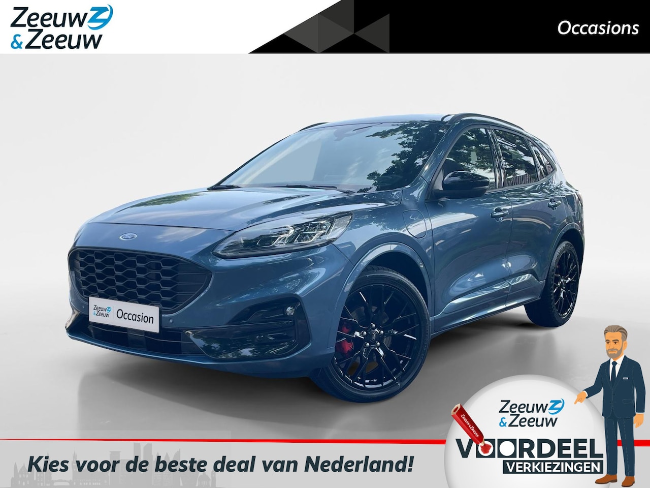 Ford Kuga - 2.5 PHEV ST-Line X | Black Pack | Elektrisch verstelbare bestuurdersstoel | Navigatie | Cr - AutoWereld.nl