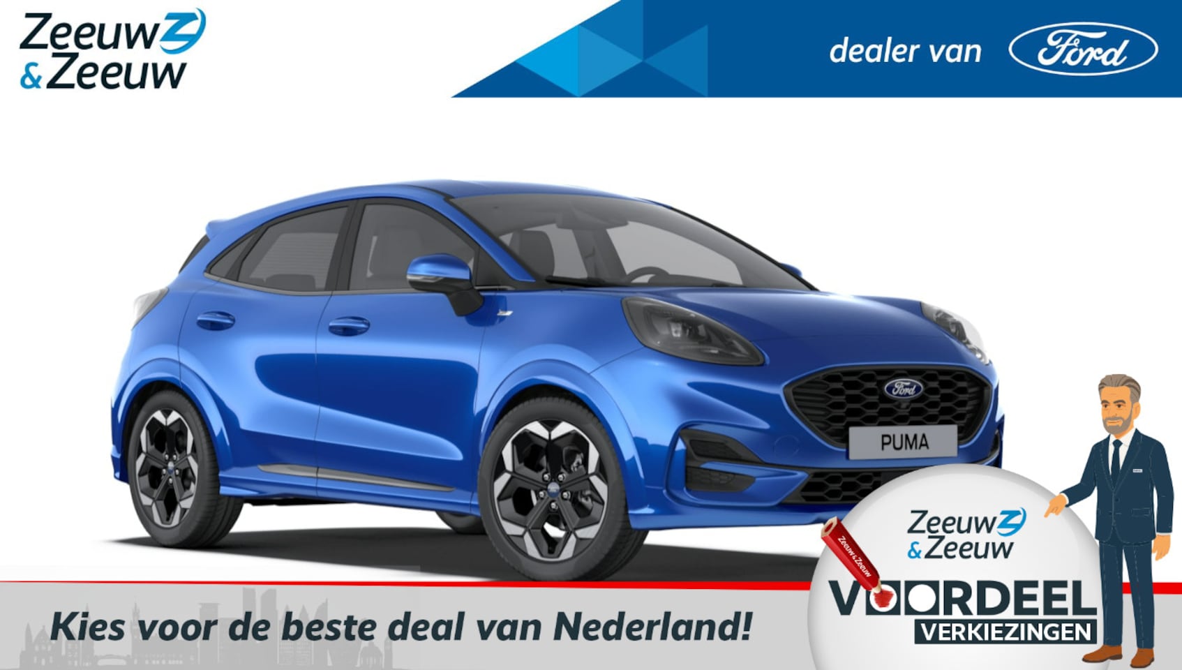 Ford Puma - 1.0 EcoBoost Hybrid ST-Line X | Nieuw model 2024 | €4000,- korting | Nieuw te bestellen | - AutoWereld.nl