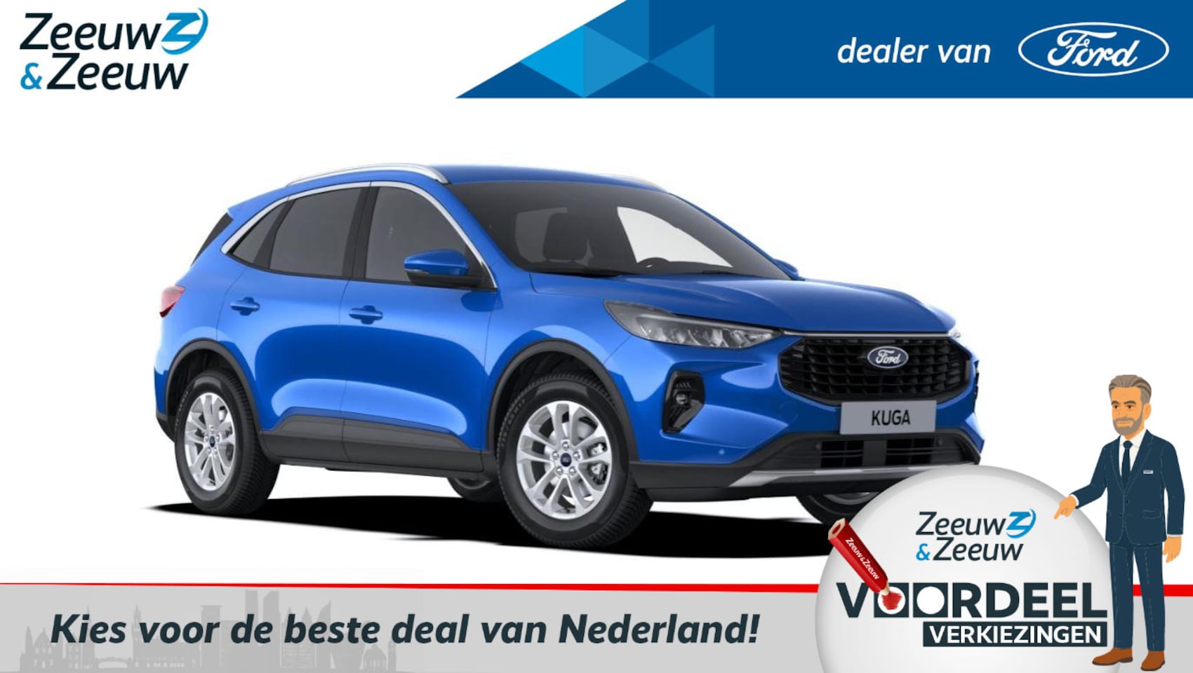 Ford Kuga - 2.5 PHEV Titanium | Nieuw model 2024 | €4000,- korting | Nieuw te bestellen |  2100 kg Tre - AutoWereld.nl