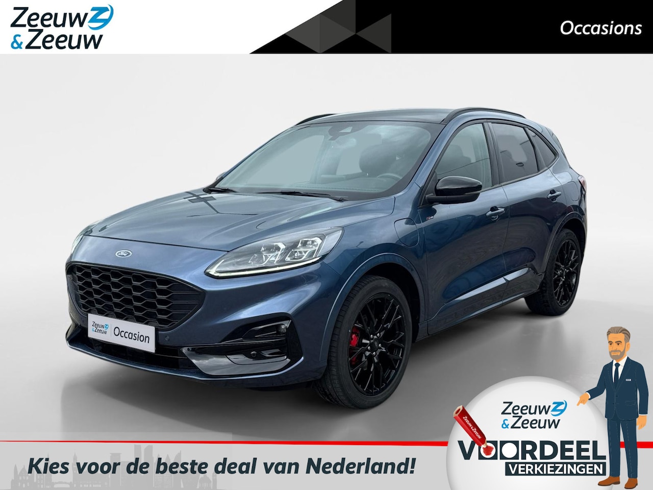 Ford Kuga - 2.5 PHEV ST-Line X | Actie prijs | Black pack | 20 inch LM | B&O Audio | Half leder Half S - AutoWereld.nl