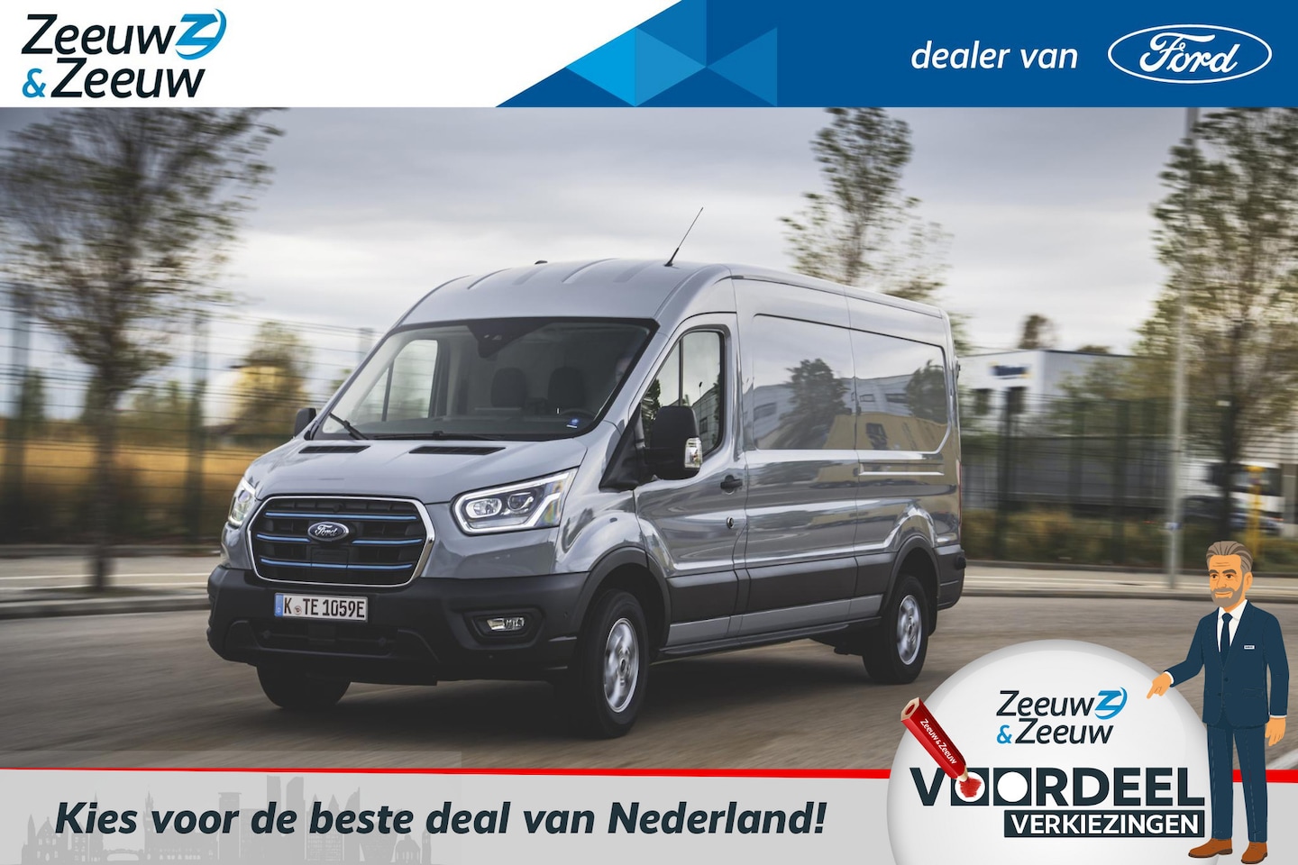 Ford E-Transit - 350 L3H2 Trend 89 kWh Long Range | Tot 402 km | 22 kW AC laden | Nu 0,99% rente op Financi - AutoWereld.nl