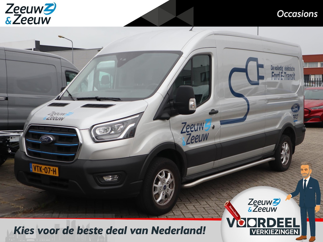 Ford E-Transit - 350 L3H2 Trend 68 kWh 184 pk | Adapt. Cruise | Sync 4 | Navigatie | 360 Camera | Led-kopla - AutoWereld.nl