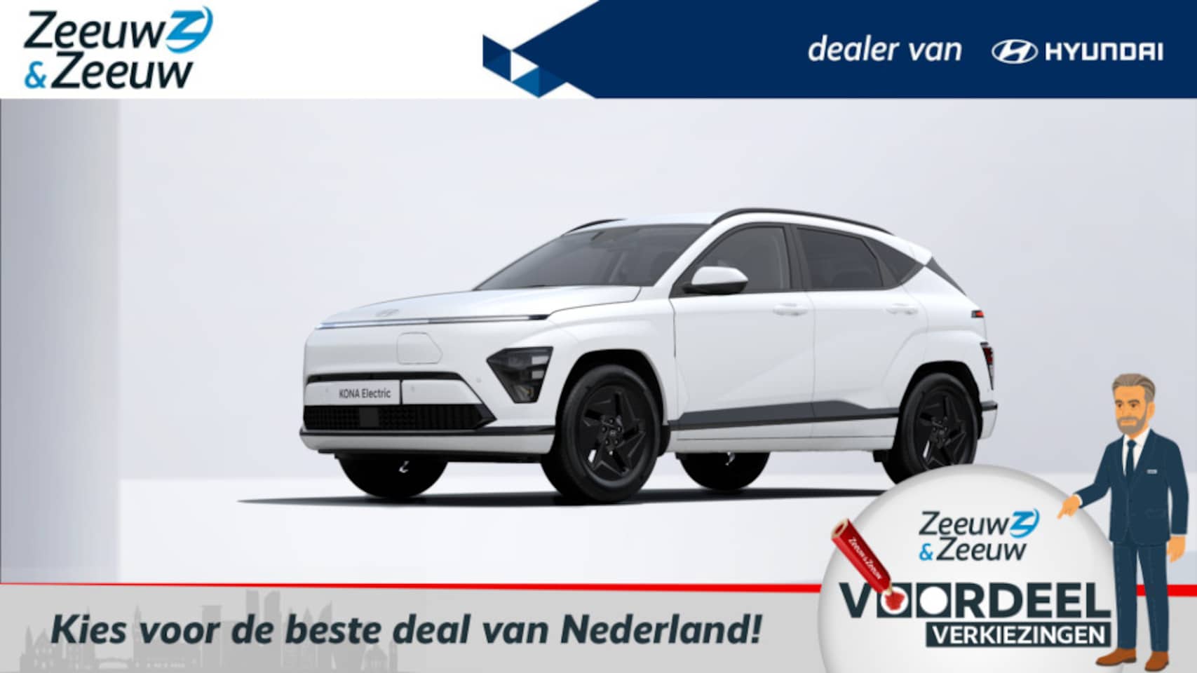 Hyundai Kona Electric - Long Range Pure Edition 64.8 kWh | RUIME VOORRAAD | SNEL RIJDEN! - AutoWereld.nl