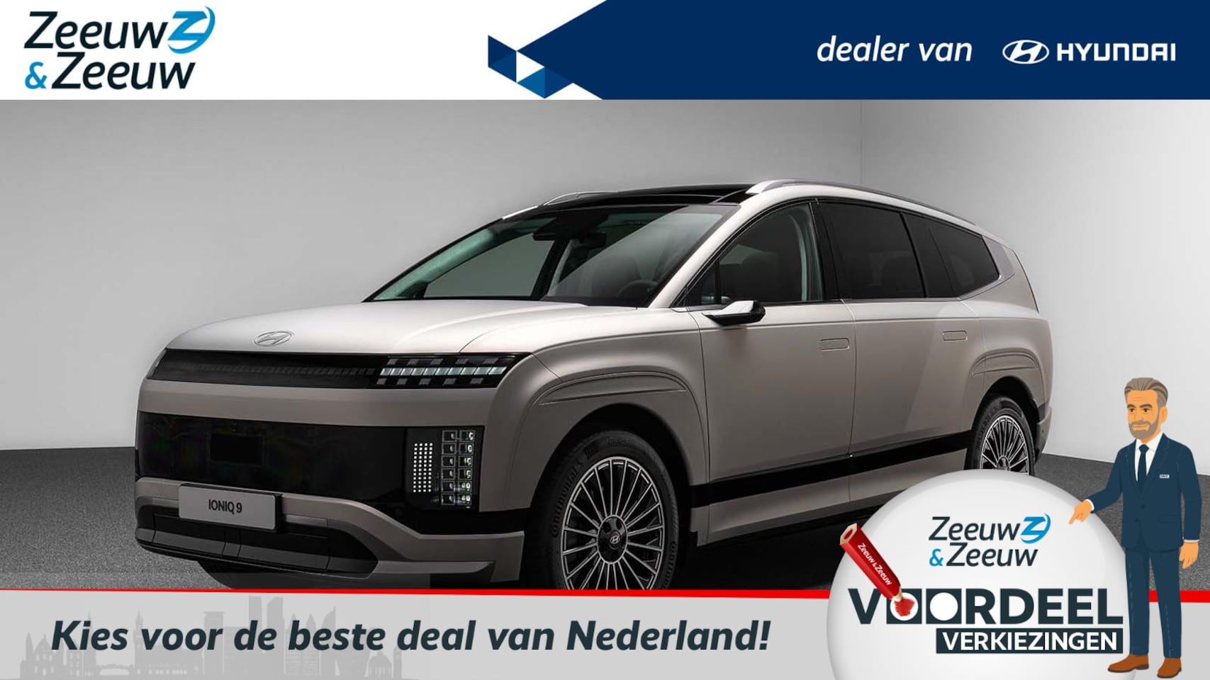 Hyundai IONIQ 9 - Style 7p. 110.3 kWh RIJKLAAR VANAF € 65.999,- | NIEUW TE BESTELLEN | OP = OP | - AutoWereld.nl