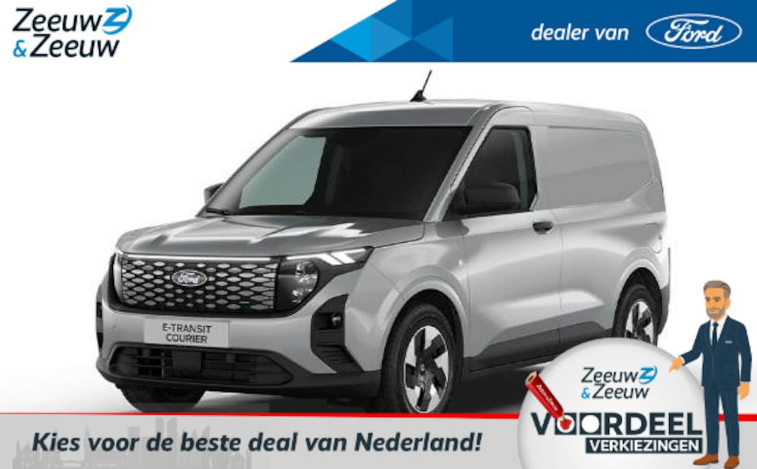 Ford Transit Courier - E-Transit Trend 44 kWh 136 pk | Nu 0,99% rente op financial lease | Apple Car Play / Andro - AutoWereld.nl