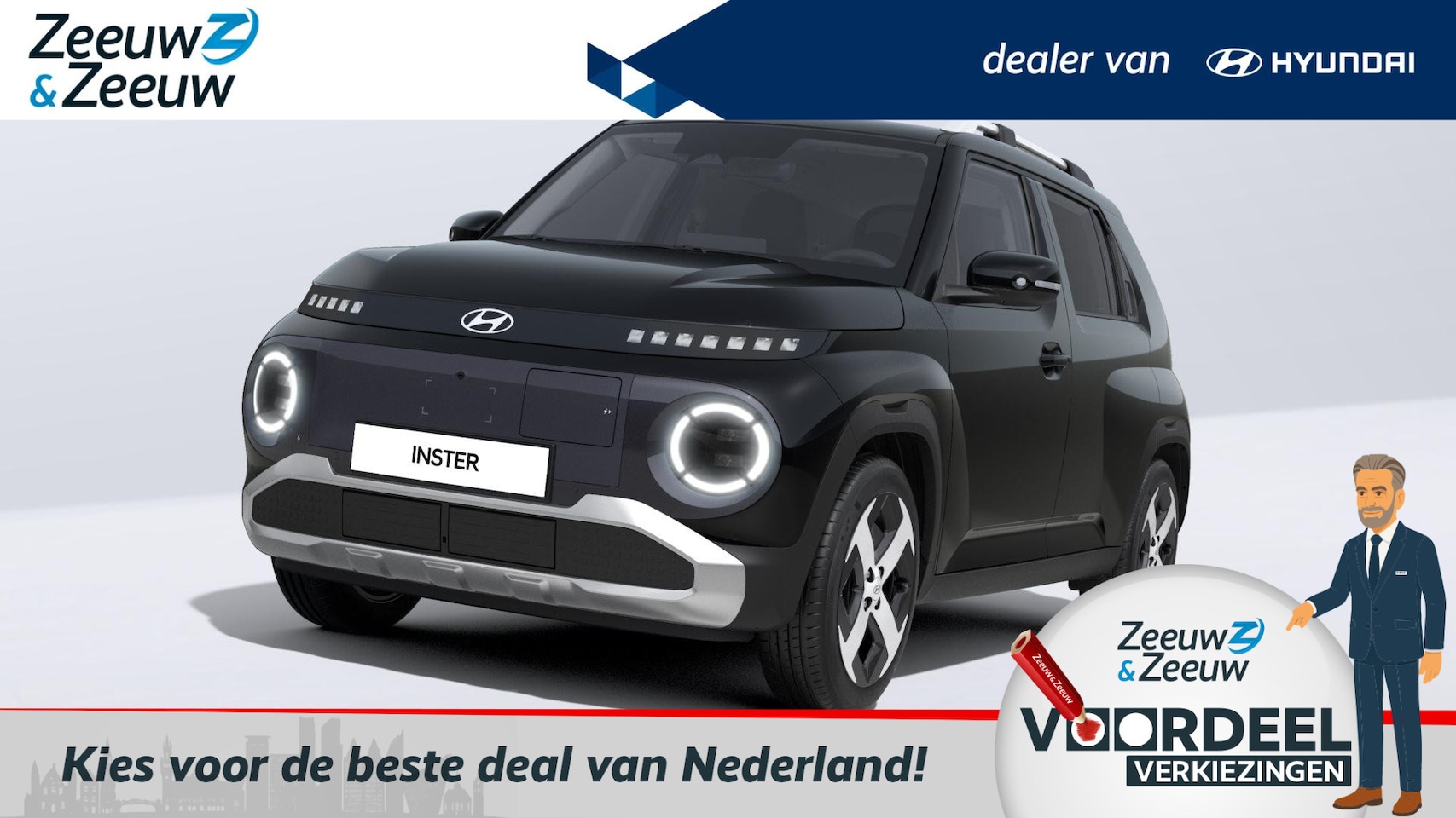 Hyundai Inster - 49 kWh / Evolve Sky W&T | VAN € 31.760,- VOOR € 28.500,- | Private lease vanaf 339 ,- PM | - AutoWereld.nl