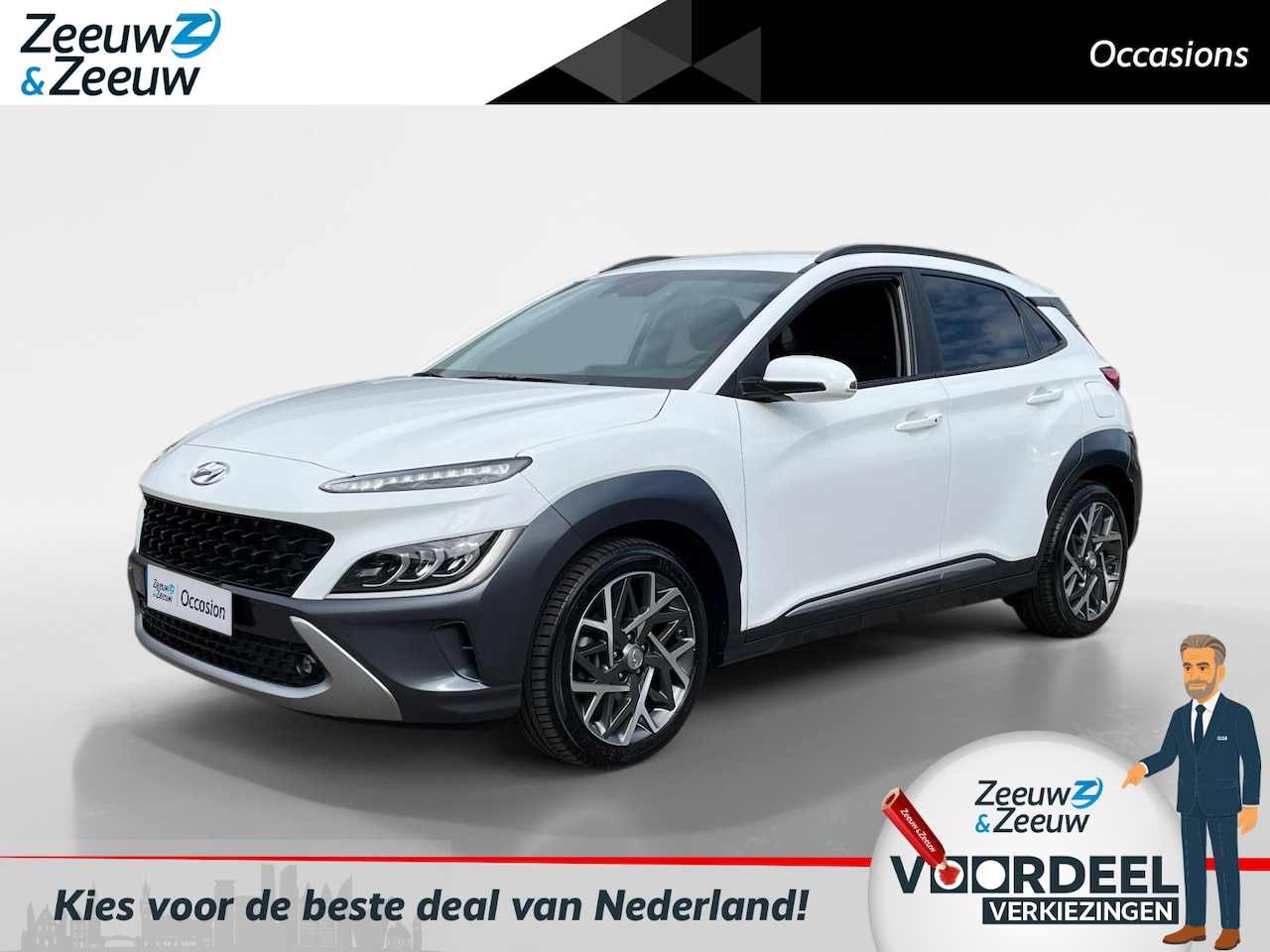 Hyundai Kona - 1.6 GDI HEV Comfort Smart | 19''inch LMV | Carplay | Climate control - AutoWereld.nl