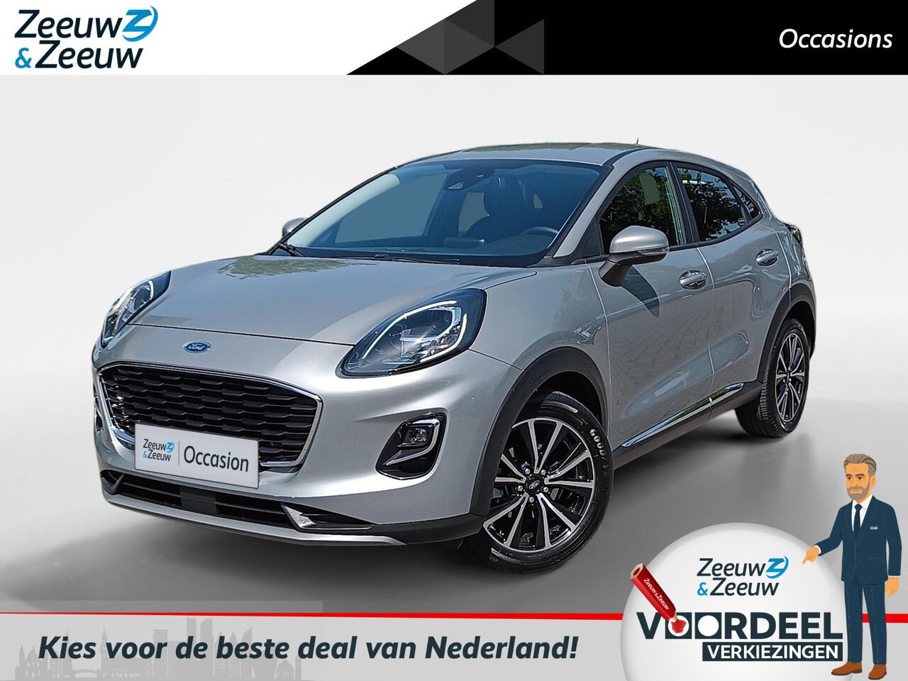 Ford Puma - 1.0 EcoBoost Hybrid Titanium SUPER SCHERP GEPRIJSD! | 62.000KM! | 1e EIGENAAR - AutoWereld.nl