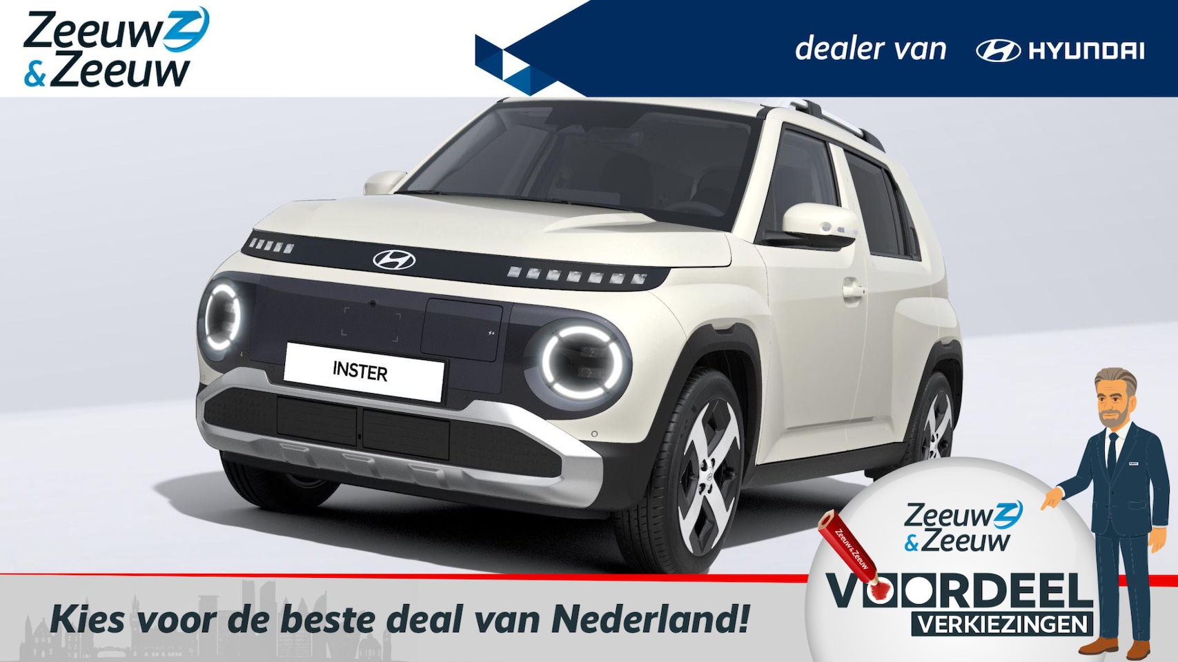 Hyundai Inster - 49 kWh / Evolve + W&T | VAN € 31.760,- VOOR € 28.500,- | Private lease vanaf 339 ,- PM | - AutoWereld.nl