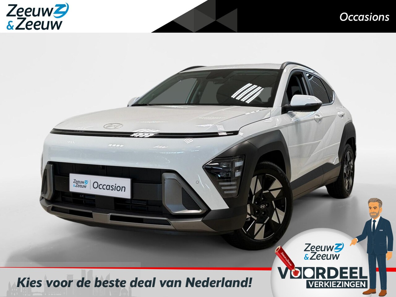 Hyundai Kona - 1.6 HYBRID | PREMIUM | AUTOMAAT | LEDER | - AutoWereld.nl