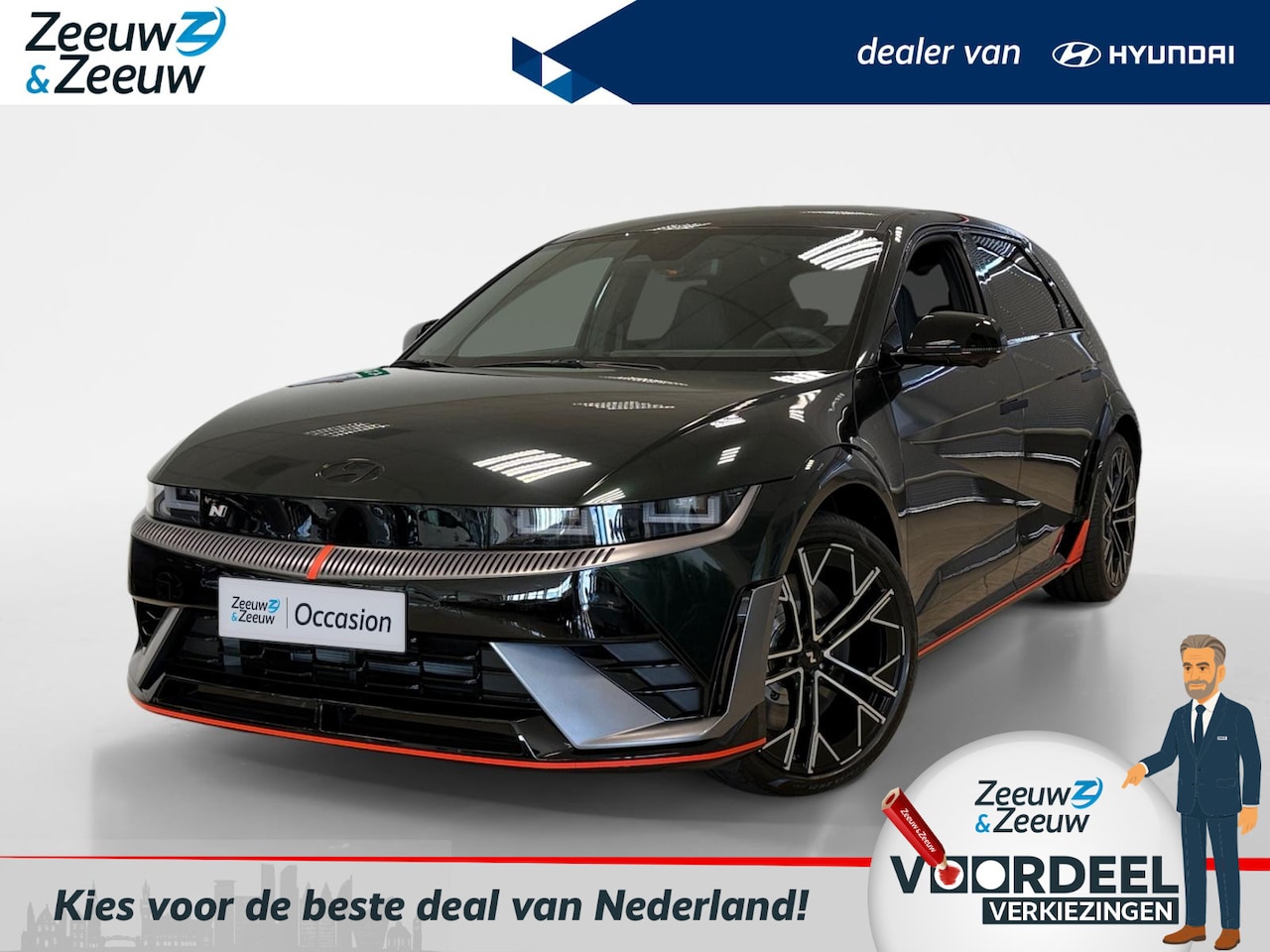 Hyundai IONIQ 5 - N | 84 KWH | AWD | BRITISH RACING GREEN WRAP | - AutoWereld.nl