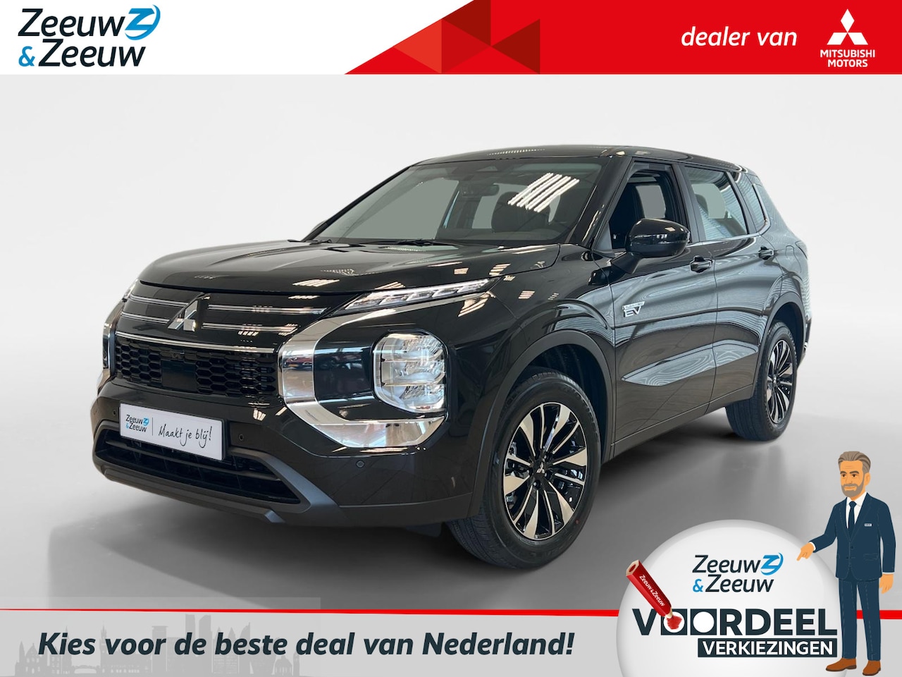 Mitsubishi Outlander - 2.4 PHEV | PURE | DIRECT LEVERBAAR | PRIJS INCL €4000,- INTRODUCTIE KORTING | - AutoWereld.nl