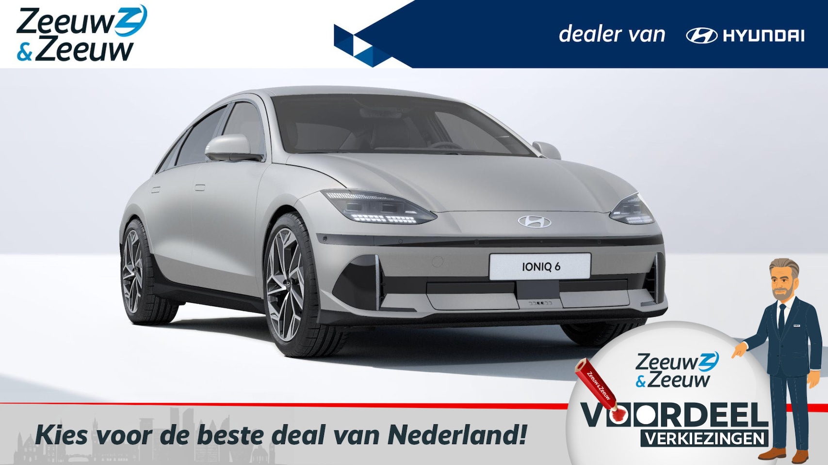 Hyundai IONIQ 6 - CONNECT | AWD | 77 KWH | ACTIEPRIJS | - AutoWereld.nl