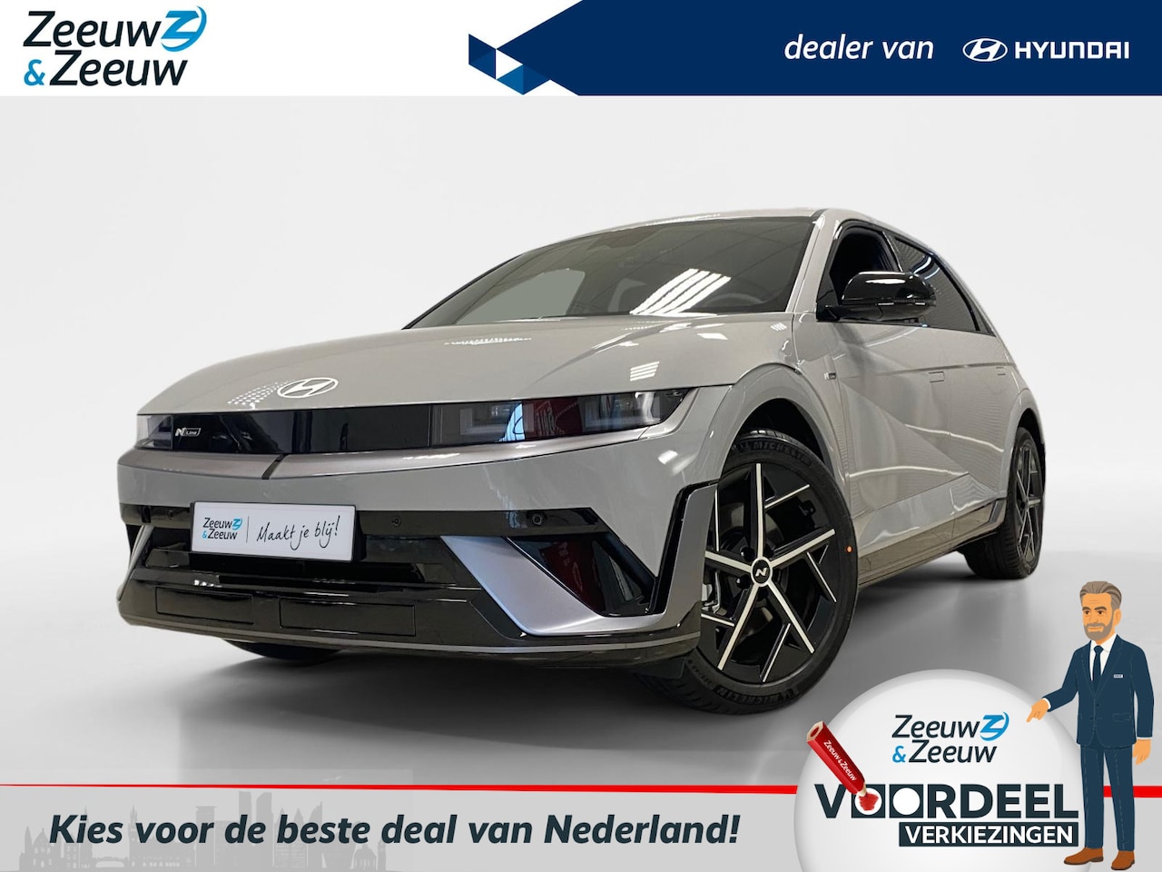 Hyundai IONIQ 5 - | N-LINE EDITION | 84 KWH | CYBER GREY | VAN €56.890,- VOOR €52.890,- - AutoWereld.nl