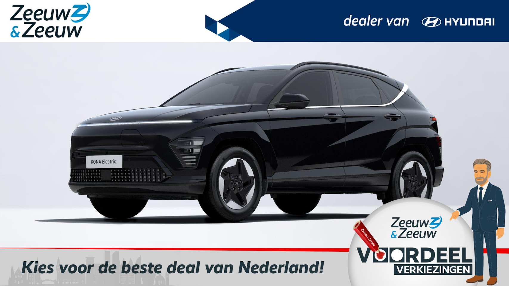Hyundai Kona Electric - Comfort Smart 48.4 kWh + WVB | €7000,- KORTING | - AutoWereld.nl