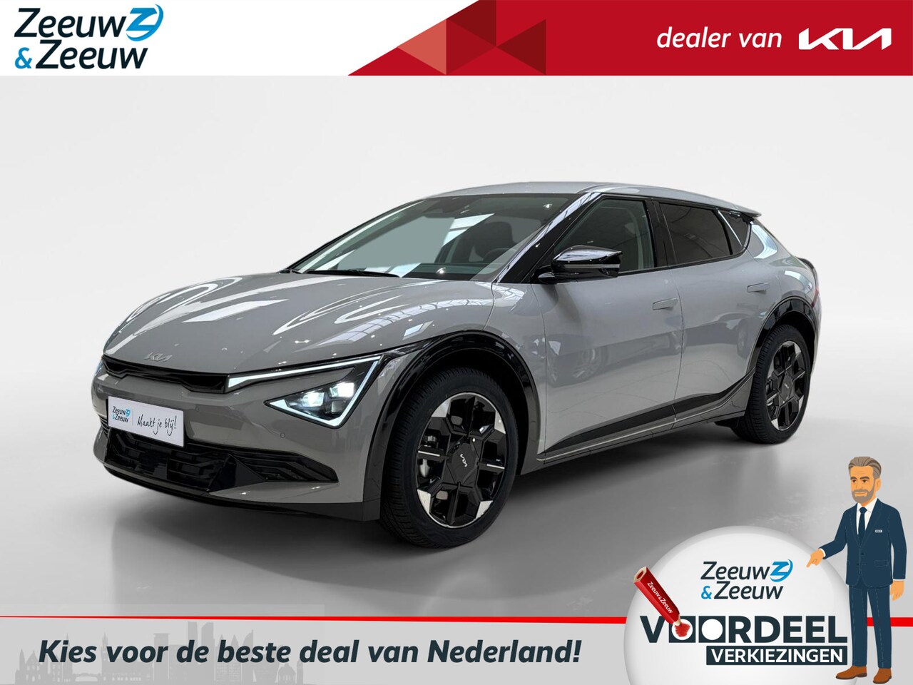 Kia EV6 - Plus 84 kWh Enkele op voorraad bel voor info | € 5000,- korting | + €700 korting op Kia la - AutoWereld.nl