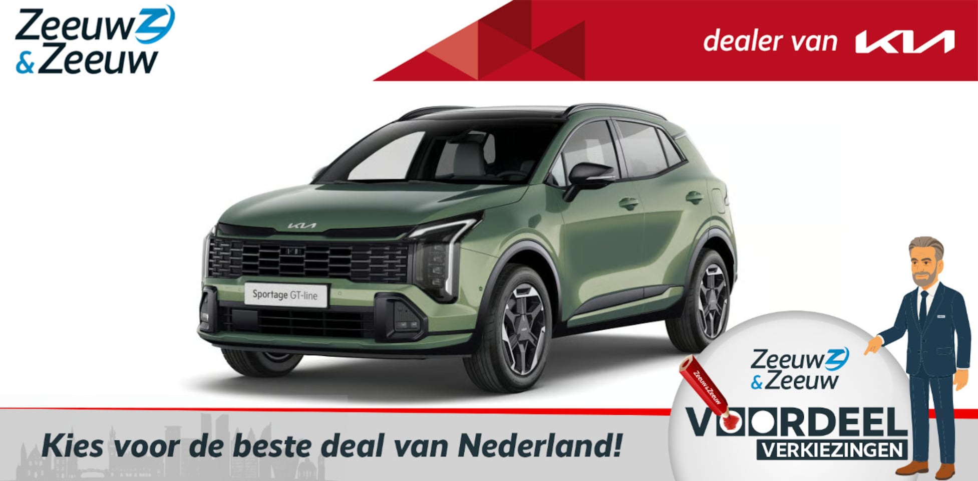 Kia Sportage - 1.6 T-GDi Hybrid GT-Line FACELIFT NU TE BESTELLEN | 1510KG TREKGEWICHT | Head-up display | - AutoWereld.nl