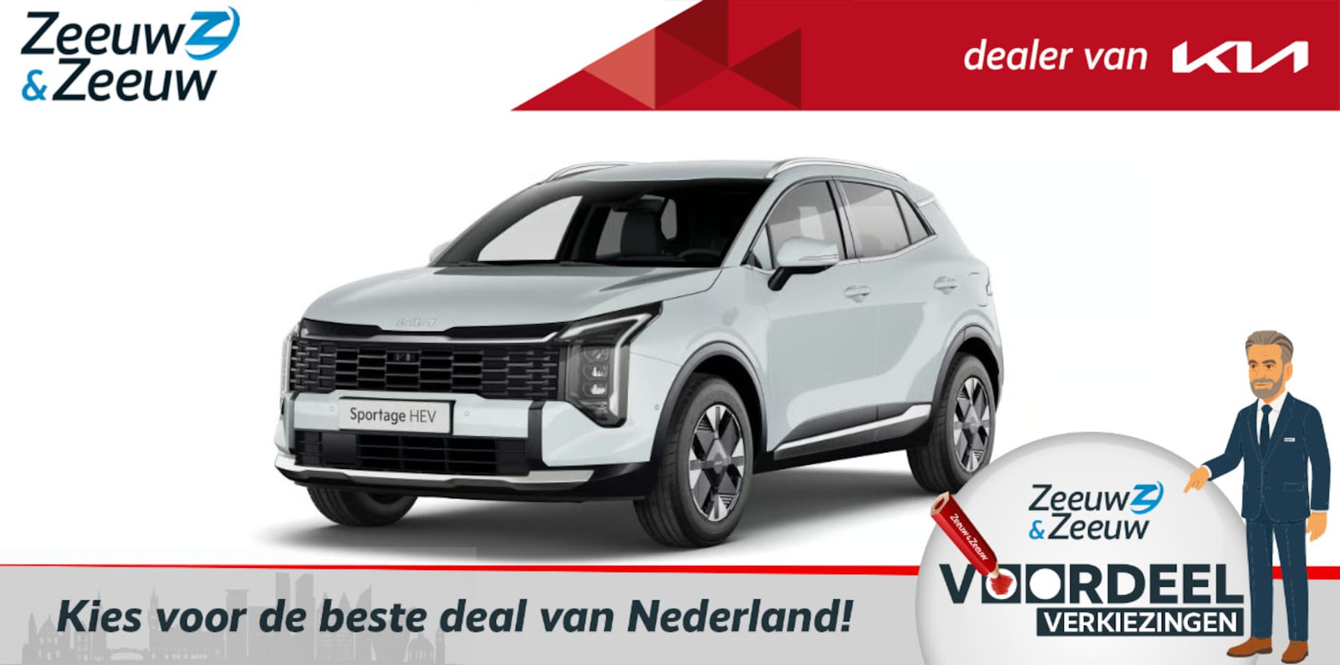 Kia Sportage - 1.6 T-GDi Hybrid ComfortLine FACELIFT NU TE BESTELLEN | € 1.500,- Inruilvoordeel! | Privat - AutoWereld.nl