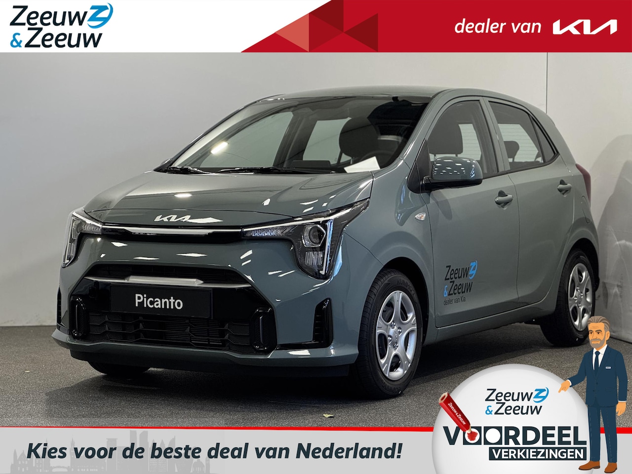 Kia Picanto - 1.0 DPI DynamicLine | €1.000 Inruilvoordeel | Private lease vanaf €284 p.m. | 8 inch full - AutoWereld.nl