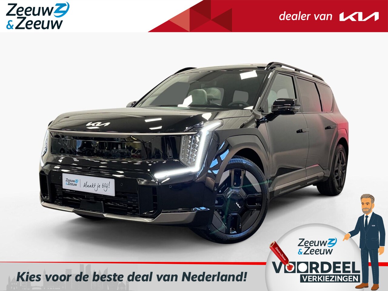 Kia EV9 - GT-Line AWD 6p. 99.8 kWh | € 4.000 korting | €700 korting op laadpaal | 2,99% rente | GT-L - AutoWereld.nl