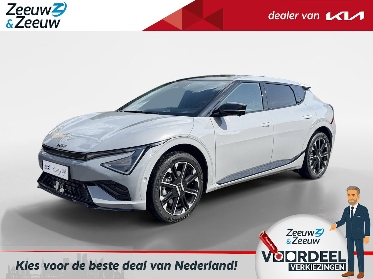 Kia EV6 - GT-Line AWD 84 kWh ALL WHEEL DRIVE | Enkele op voorraad bel voor info | € 5000,- korting | - AutoWereld.nl