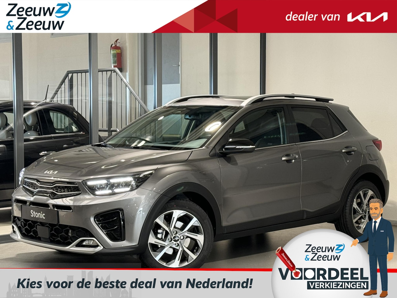 Kia Stonic - 1.0 T-GDi MHEV GT-PlusLine | Automaat | Nu te bestellen! |  Adaptive cruise | Schuif/kante - AutoWereld.nl