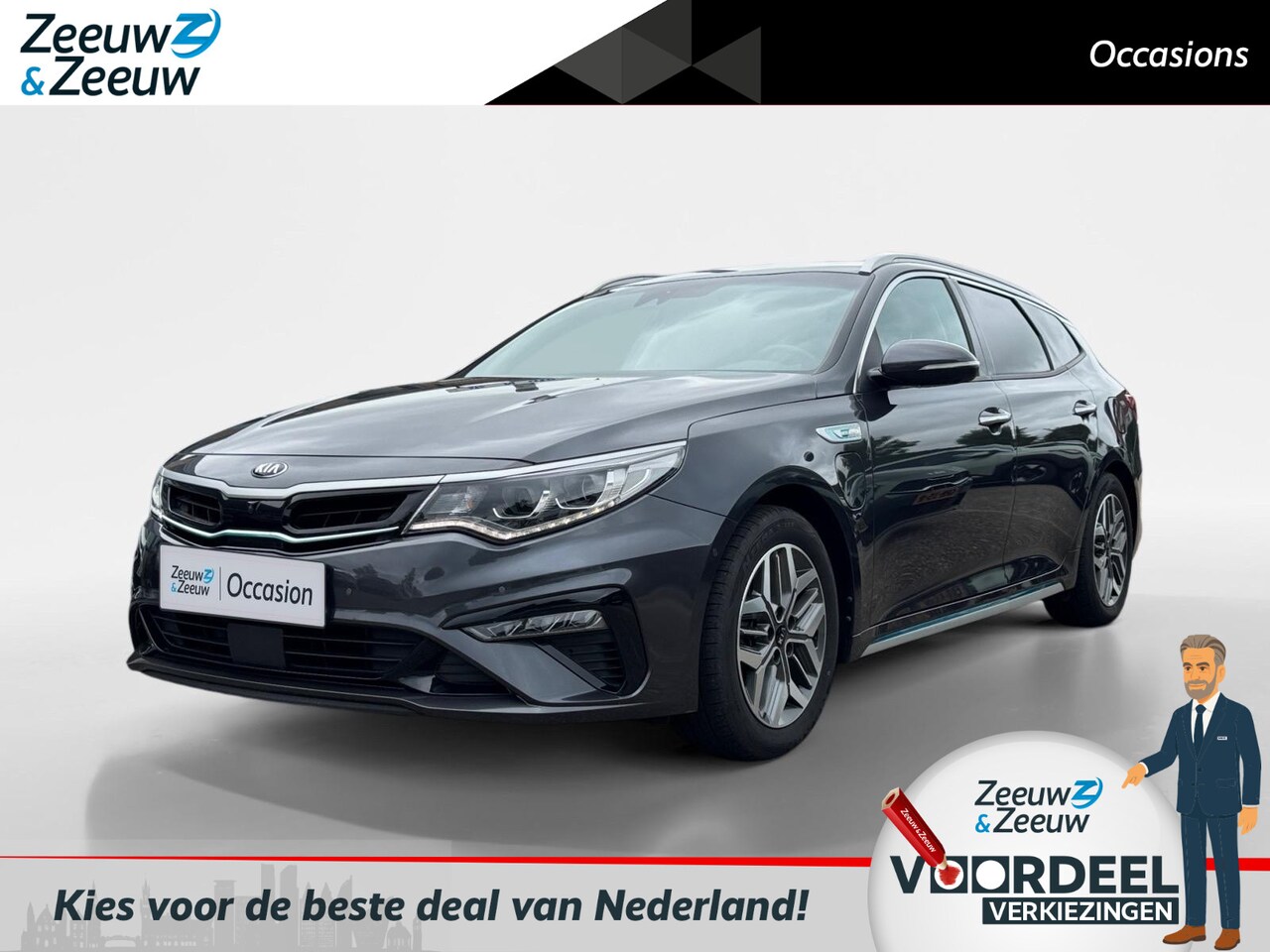 Kia Optima Sportswagon - 2.0 GDI PHEV ExecutiveLine | PHEV | Stoel verwarming + Ventilatie voor | Stuurverwarming | - AutoWereld.nl