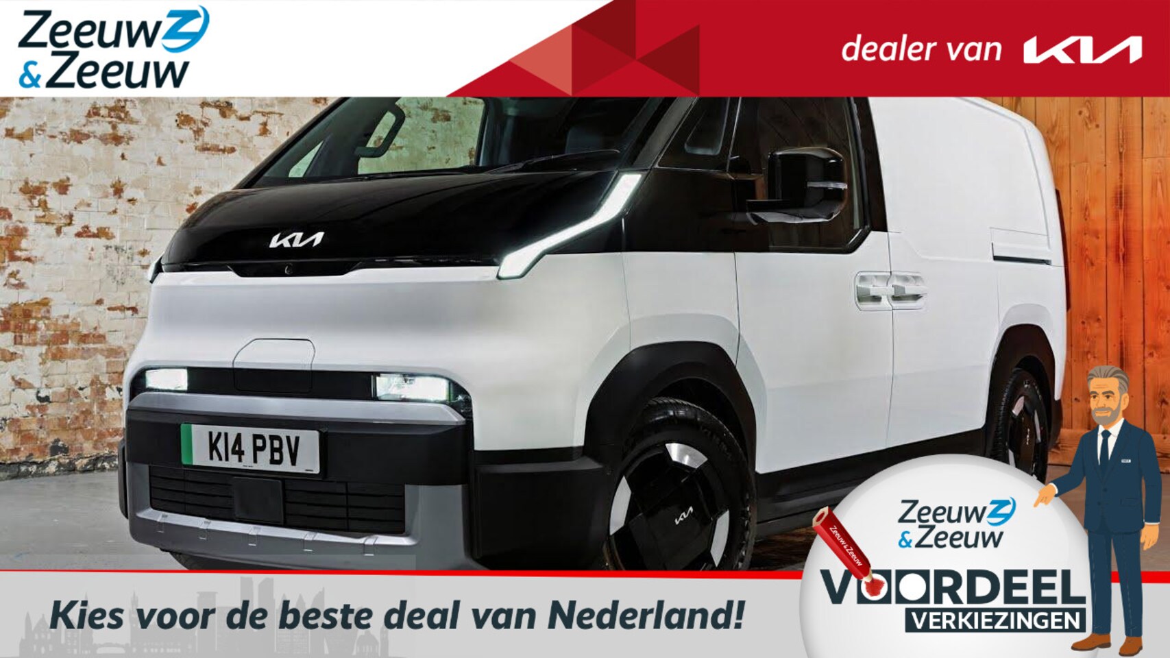 Kia PV5 - L2H1 Plus 51.5 kWh Tot 300KM WLTP | €2.500,-  accessoire cheque of 2,99% Rente mogelijk | - AutoWereld.nl