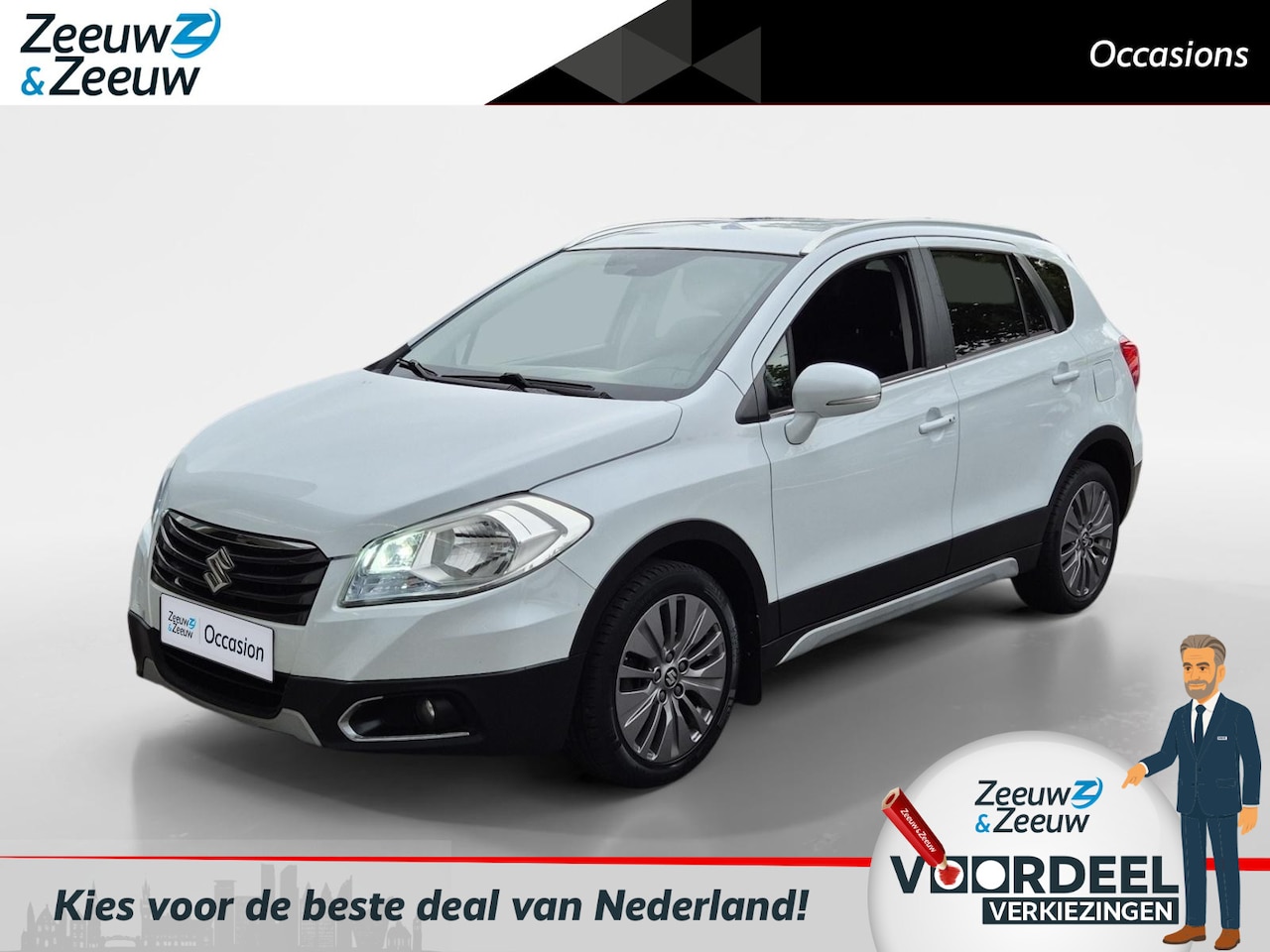Suzuki SX4 S-Cross - 1.6 Exclusive AllGrip | Airco | Navi | Camera | LM Velgen | AUTOMAAT | Privacy Glass | - AutoWereld.nl