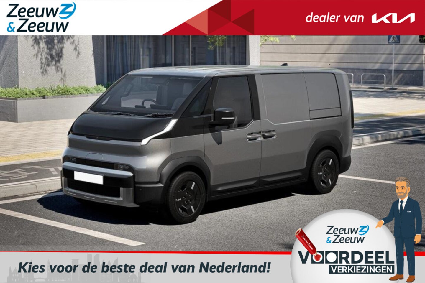 Kia PV5 - L2H1 Essential 51.5 kWh PV5 L2H1 Essential 51,5 kWh | €1250,- Introductievoordeel! | 2,99% - AutoWereld.nl