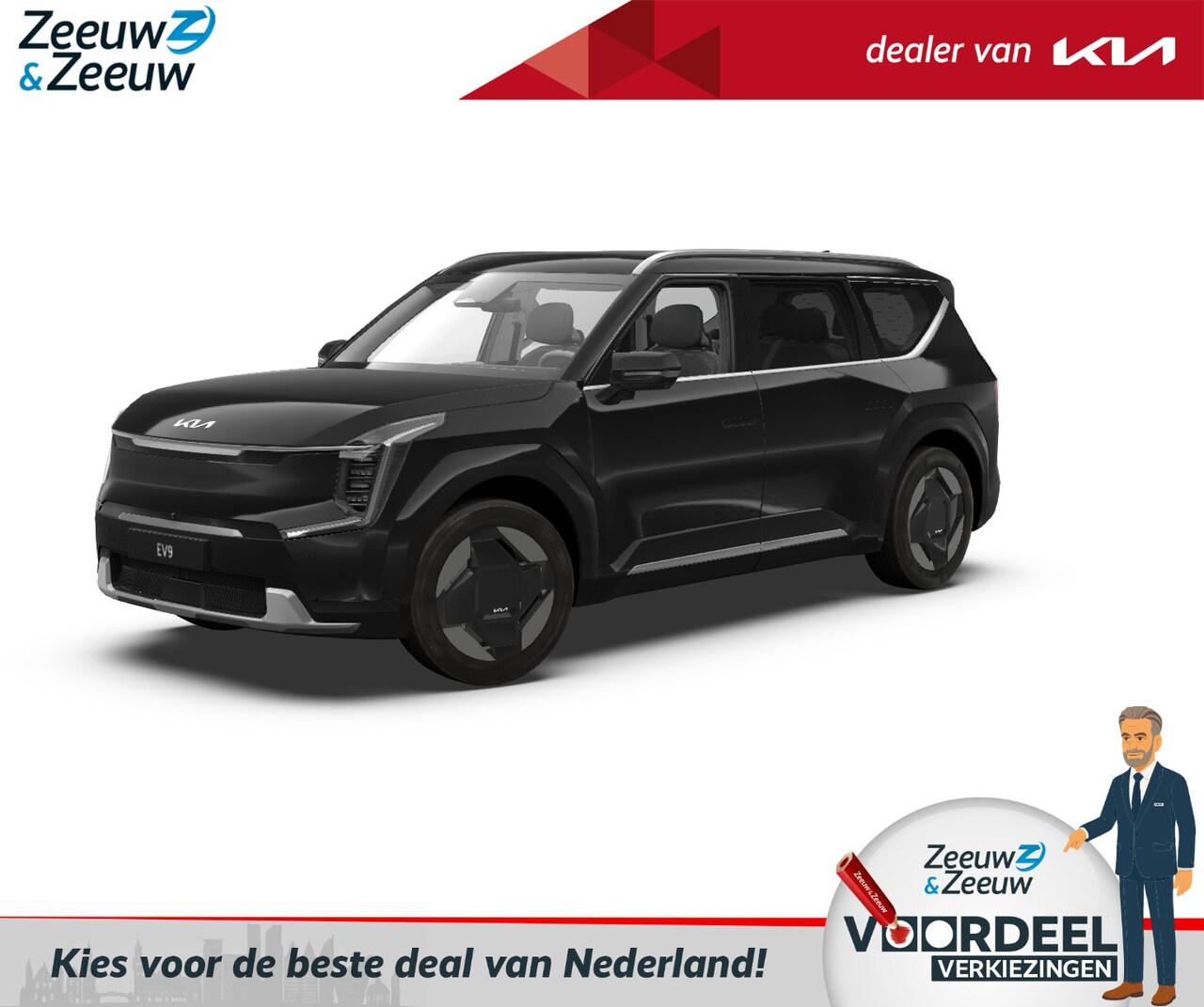 Kia EV9 - First Edition 76.1 kWh Elektrische achterklep | Dodehoek assistent | Stoelverwarming + ven - AutoWereld.nl