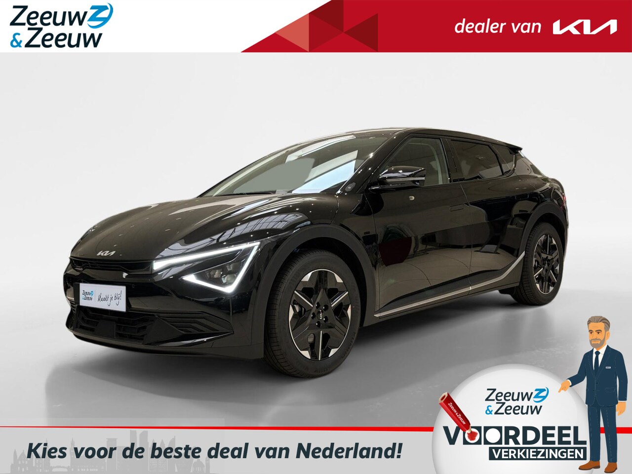 Kia EV6 - Light Edition 63 kWh | Enkele op voorraad bel voor info | NU MET €4.000,- inruilpremie + € - AutoWereld.nl